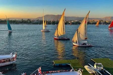 Traditional Felucca Ride in Luxor at Sunset